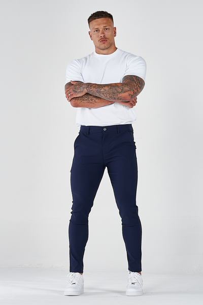 THE AVANI TROUSERS - DARK BLUE - ICON. AMSTERDAM