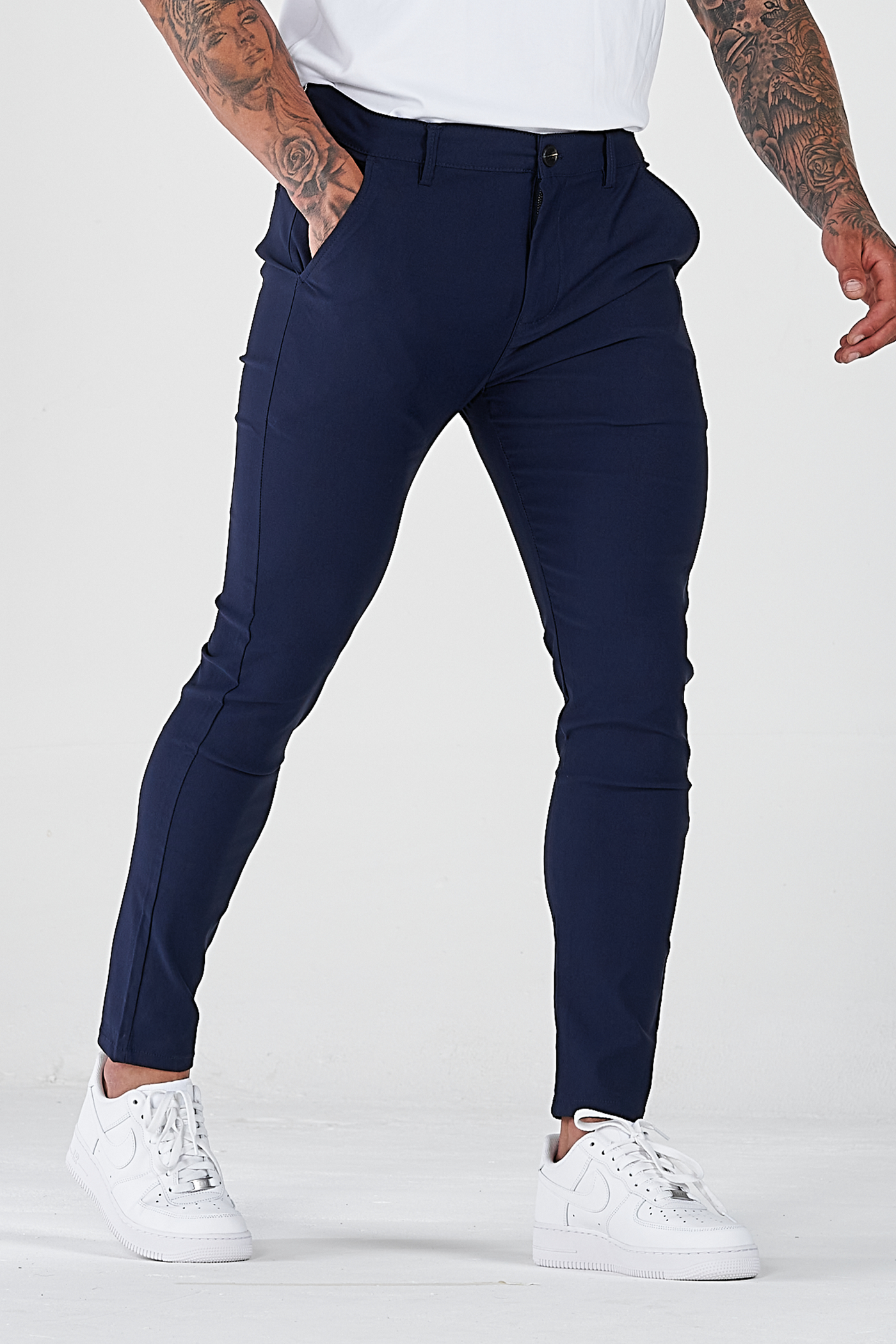 THE AVANI TROUSERS - DARK BLUE - ICON. AMSTERDAM