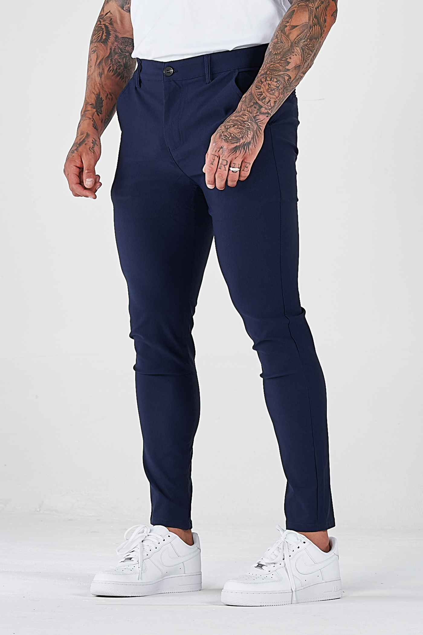 THE AVANI TROUSERS - DARK BLUE - ICON. AMSTERDAM