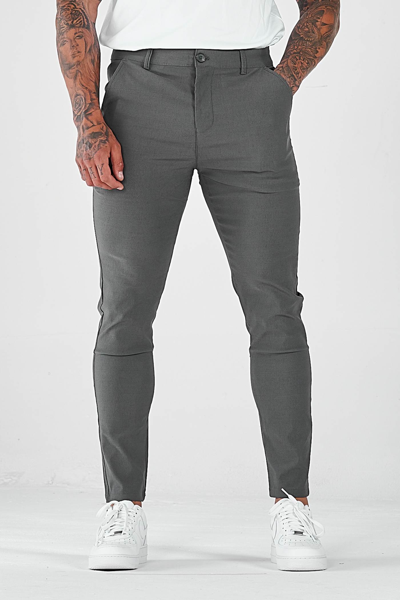 THE AVANI TROUSERS - GREY - ICON. AMSTERDAM