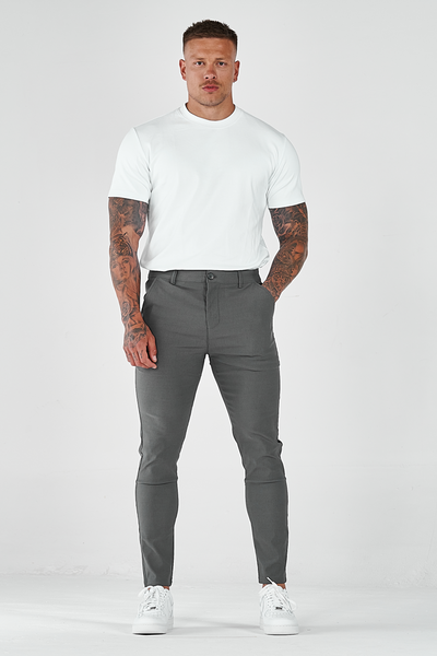 THE AVANI TROUSERS - GREY - ICON. AMSTERDAM