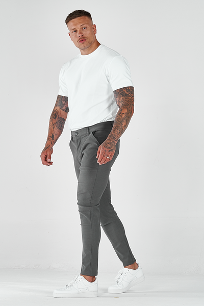 THE AVANI TROUSERS - GREY - ICON. AMSTERDAM