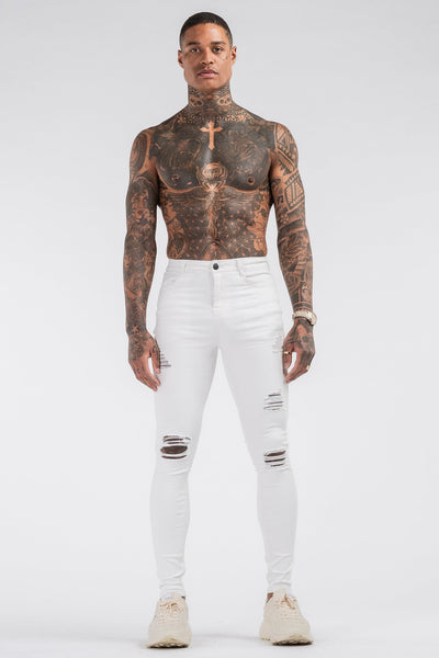 THE SAVAGE JEANS - WHITE - ICON. AMSTERDAM