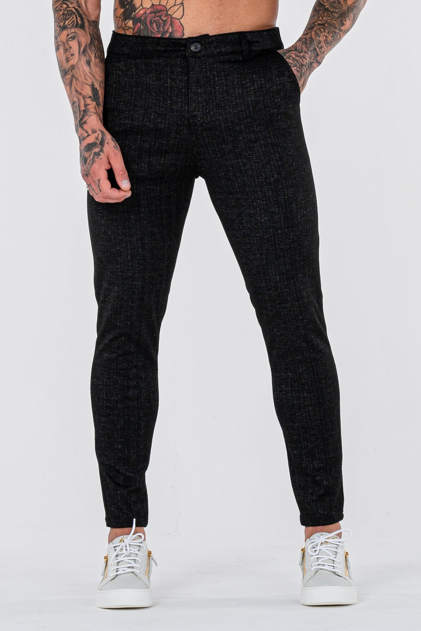 THE NAXO TROUSERS - BLACK - ICON. AMSTERDAM