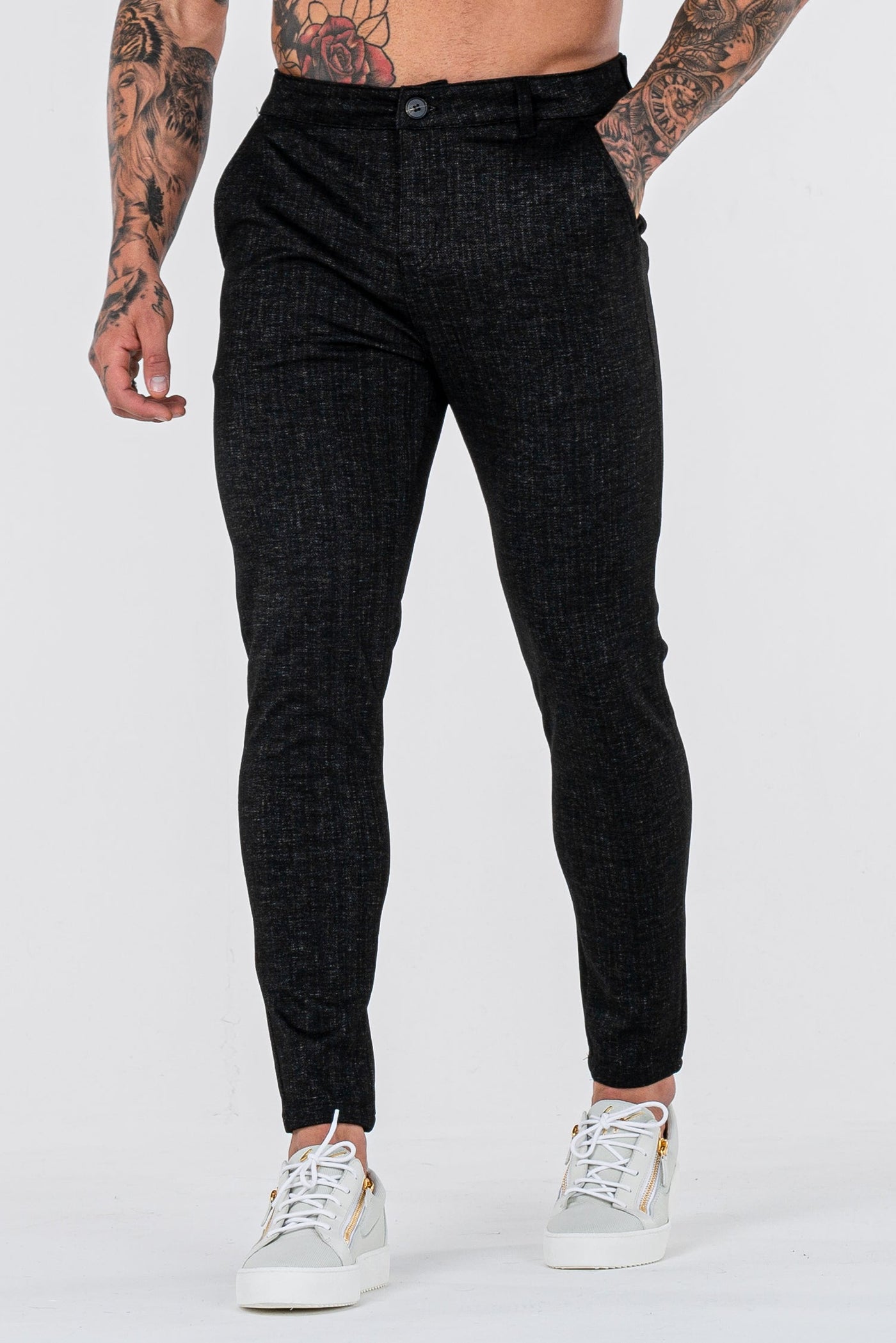 THE NAXO TROUSERS - BLACK - ICON. AMSTERDAM