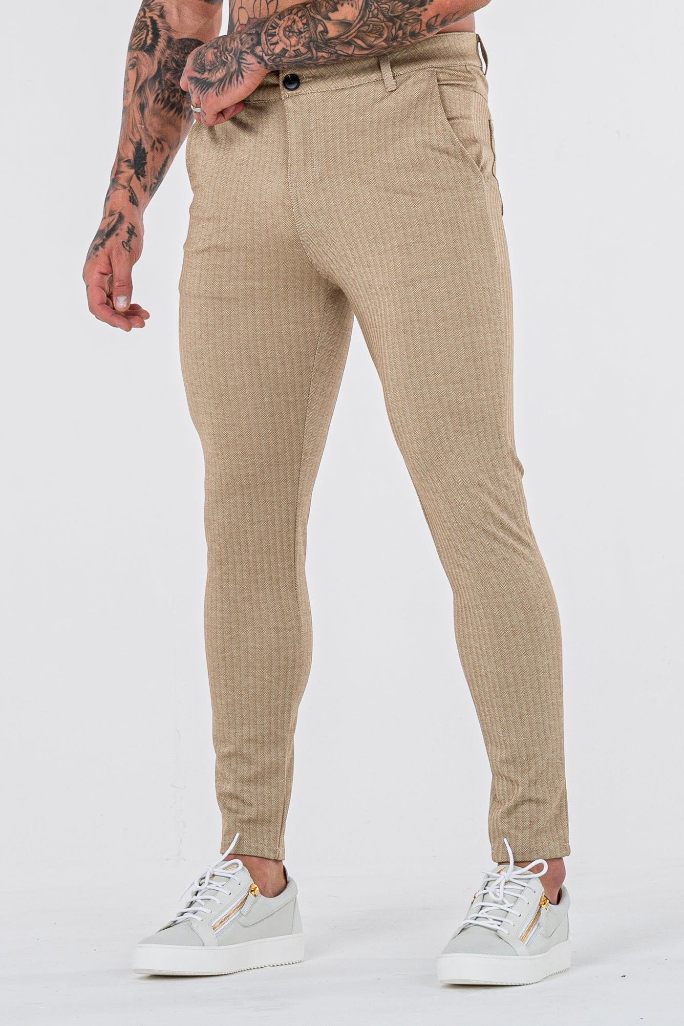 THE NAXO TROUSERS - KHAKI - ICON. AMSTERDAM