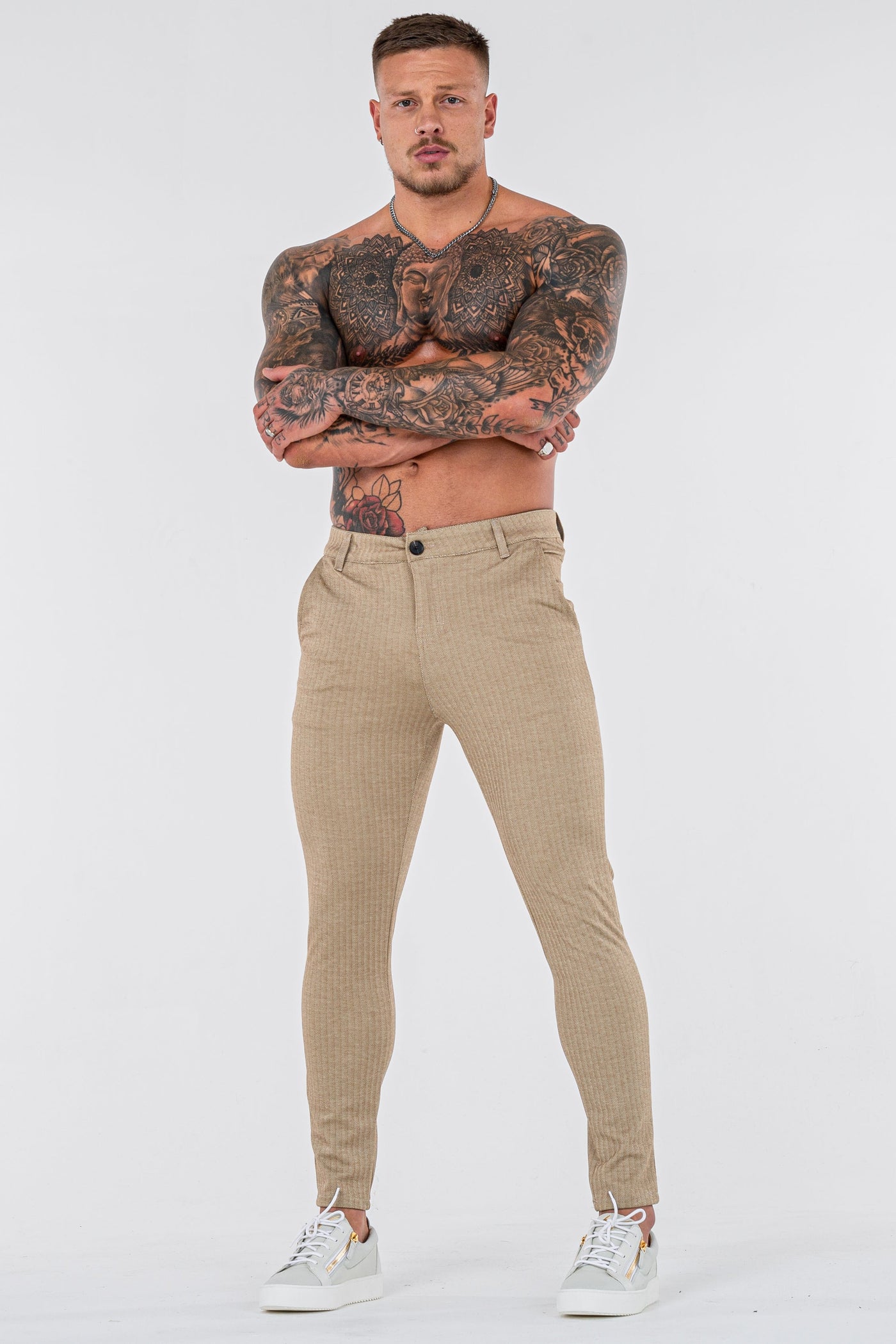 THE NAXO TROUSERS - KHAKI - ICON. AMSTERDAM