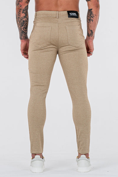 THE NAXO TROUSERS - KHAKI - ICON. AMSTERDAM