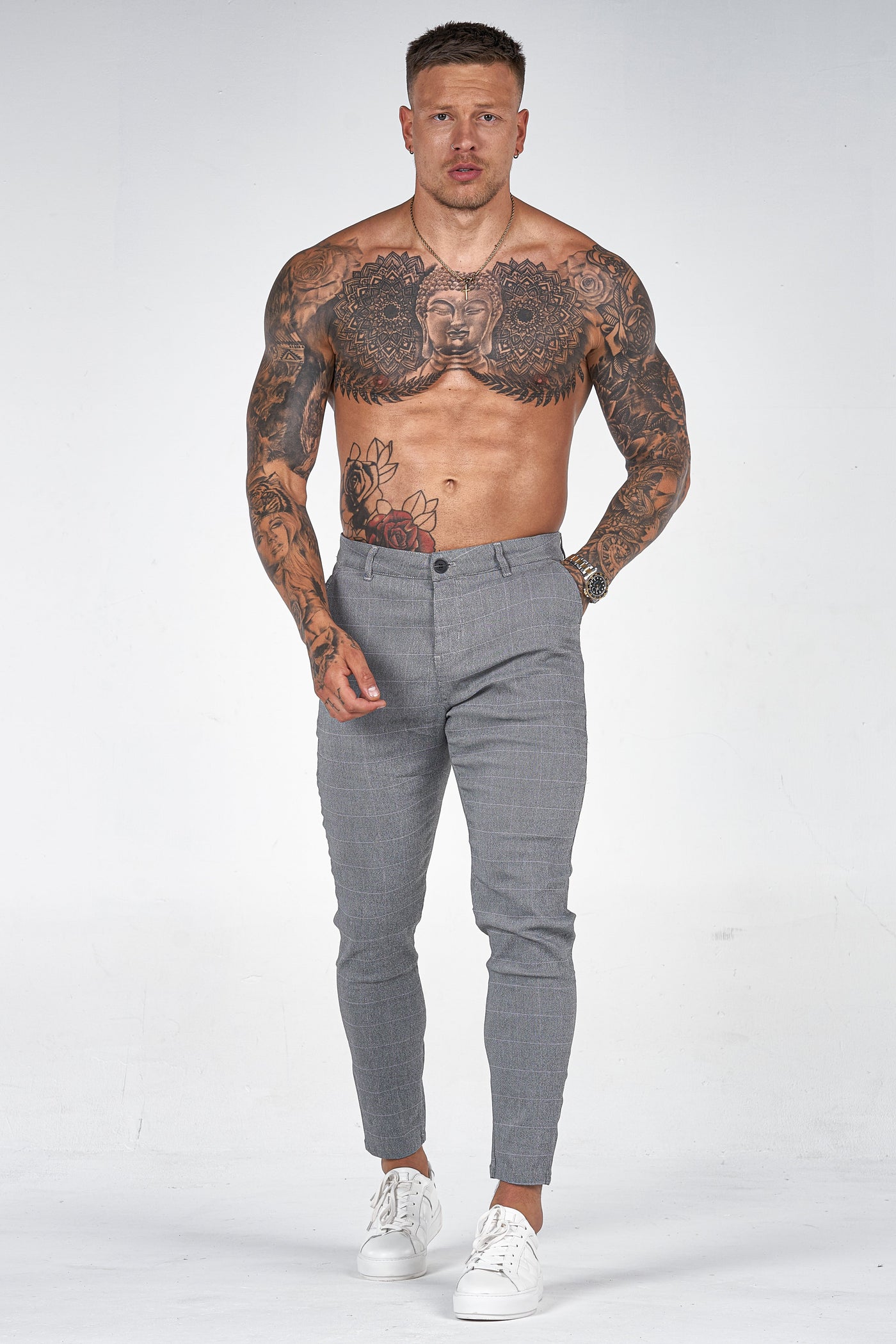 THE SIENA TROUSERS - GREY - ICON. AMSTERDAM