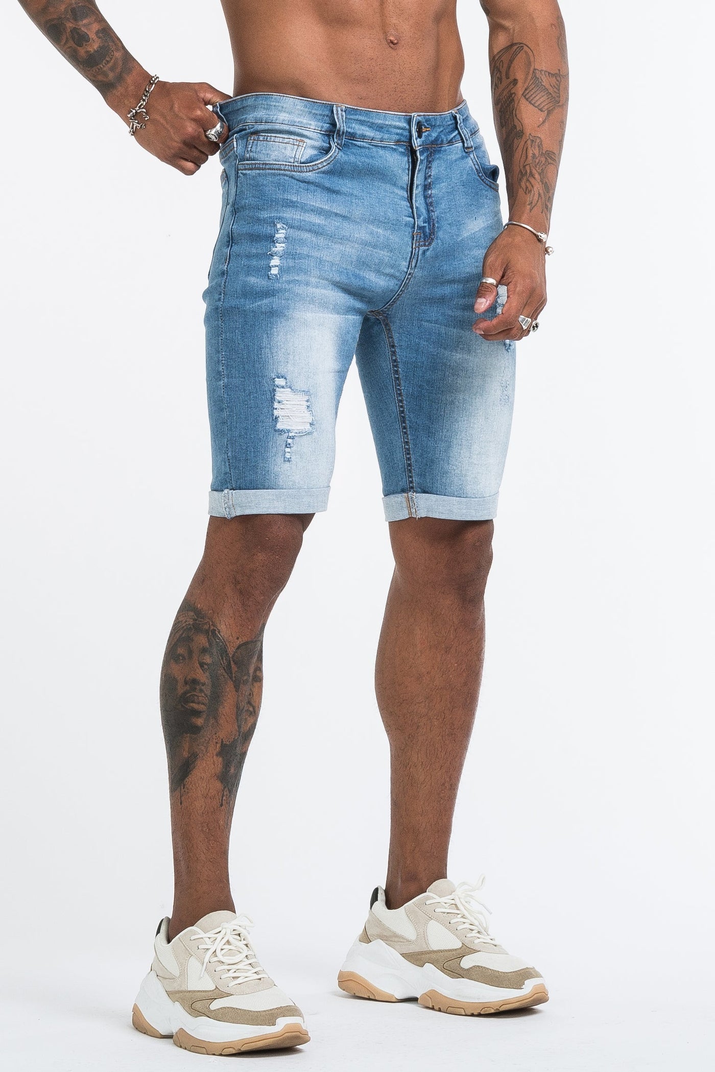 THE MEDUSA SHORTS - LIGHT BLUE - ICON. AMSTERDAM