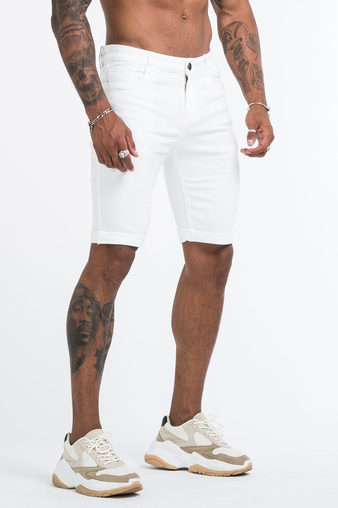 THE SAINT SHORTS - WHITE - ICON. AMSTERDAM