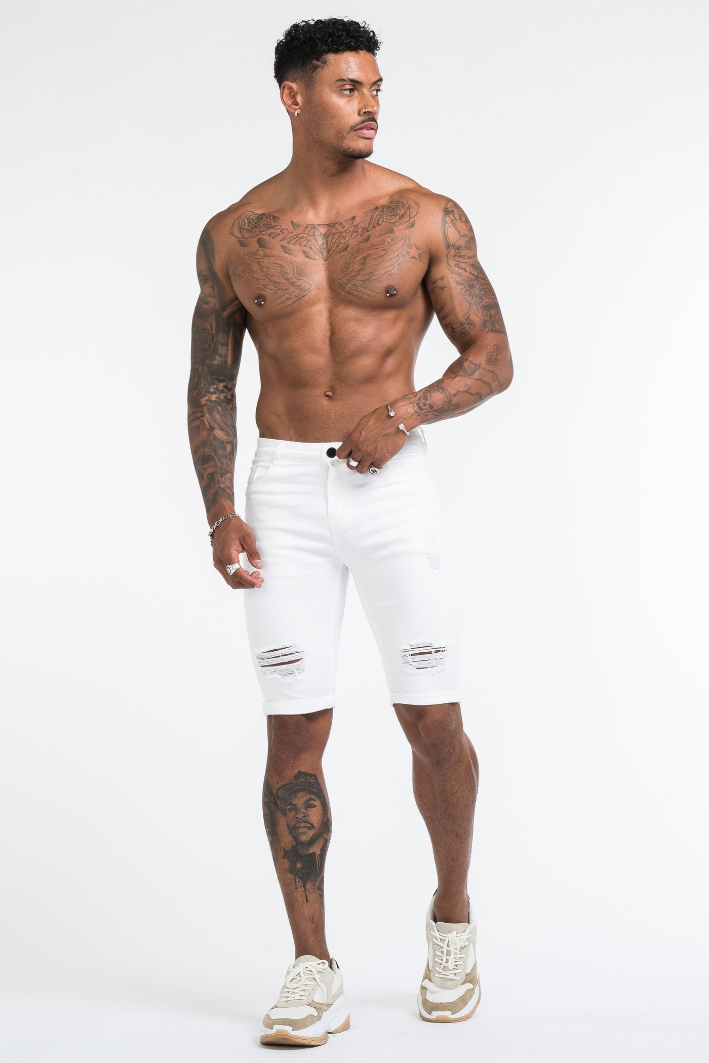 THE SAINT 2.0 SHORTS - WHITE - ICON. AMSTERDAM