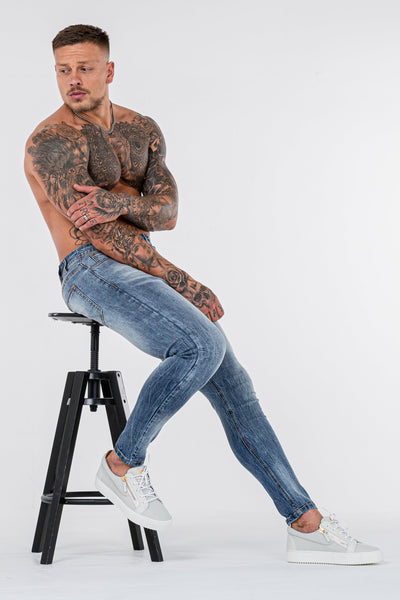 THE GATO JEANS - STEEL BLUE - ICON. AMSTERDAM