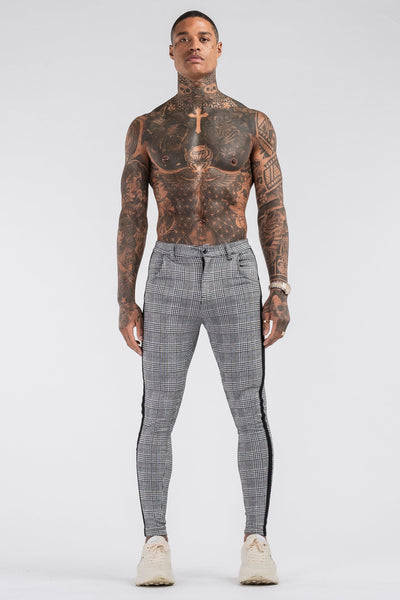 THE VIERA TROUSERS - GREY/BLACK - ICON. AMSTERDAM