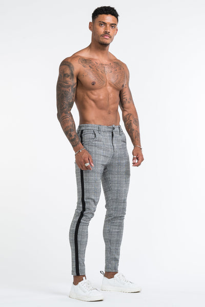 THE VIERA TROUSERS - GREY/BLACK - ICON. AMSTERDAM