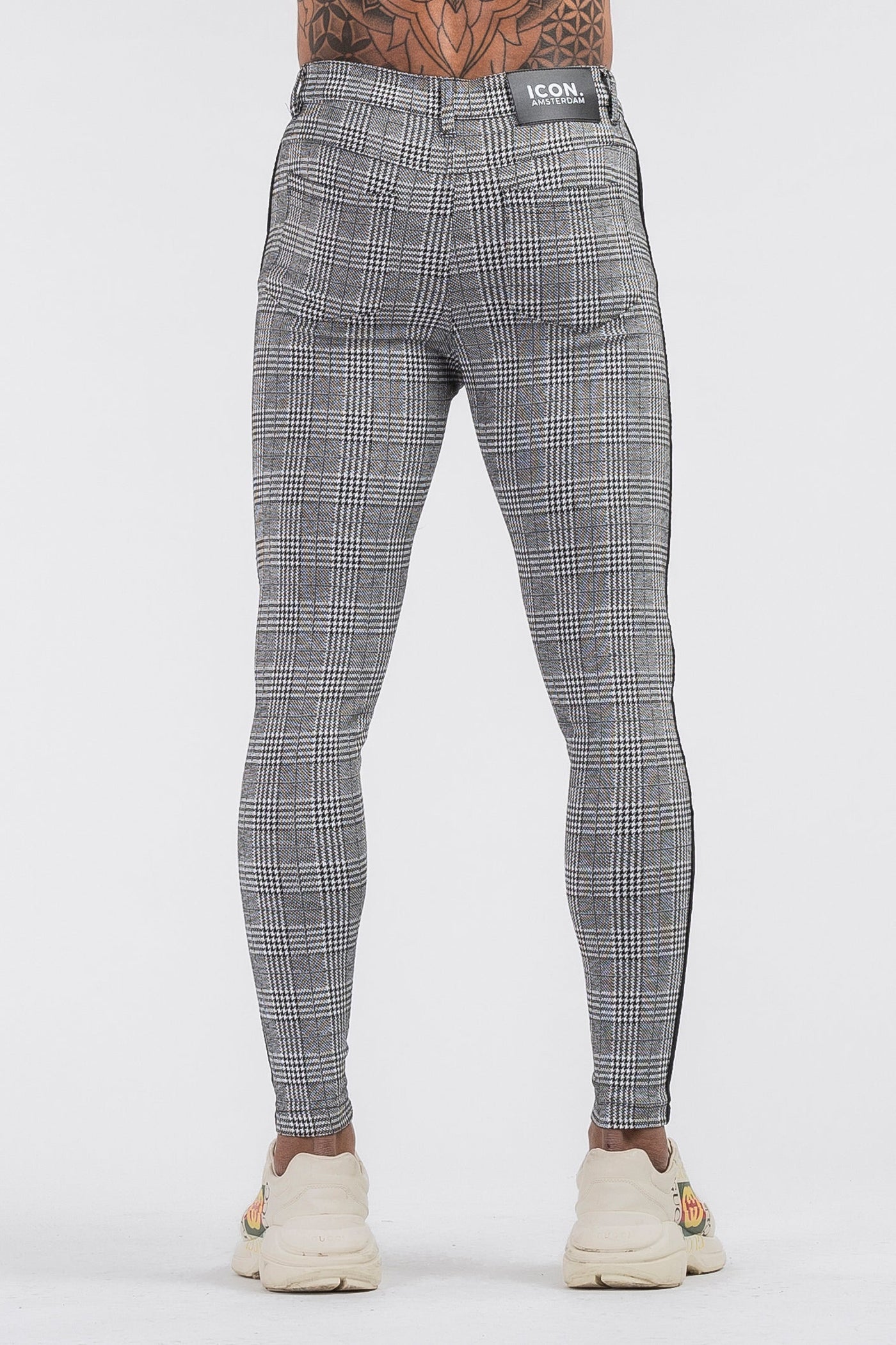 THE VIERA TROUSERS - GREY/BLACK - ICON. AMSTERDAM