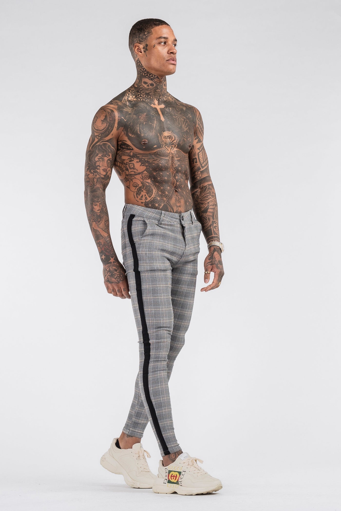 THE VIERA 2.0 TROUSERS - GREY/BLACK - ICON. AMSTERDAM