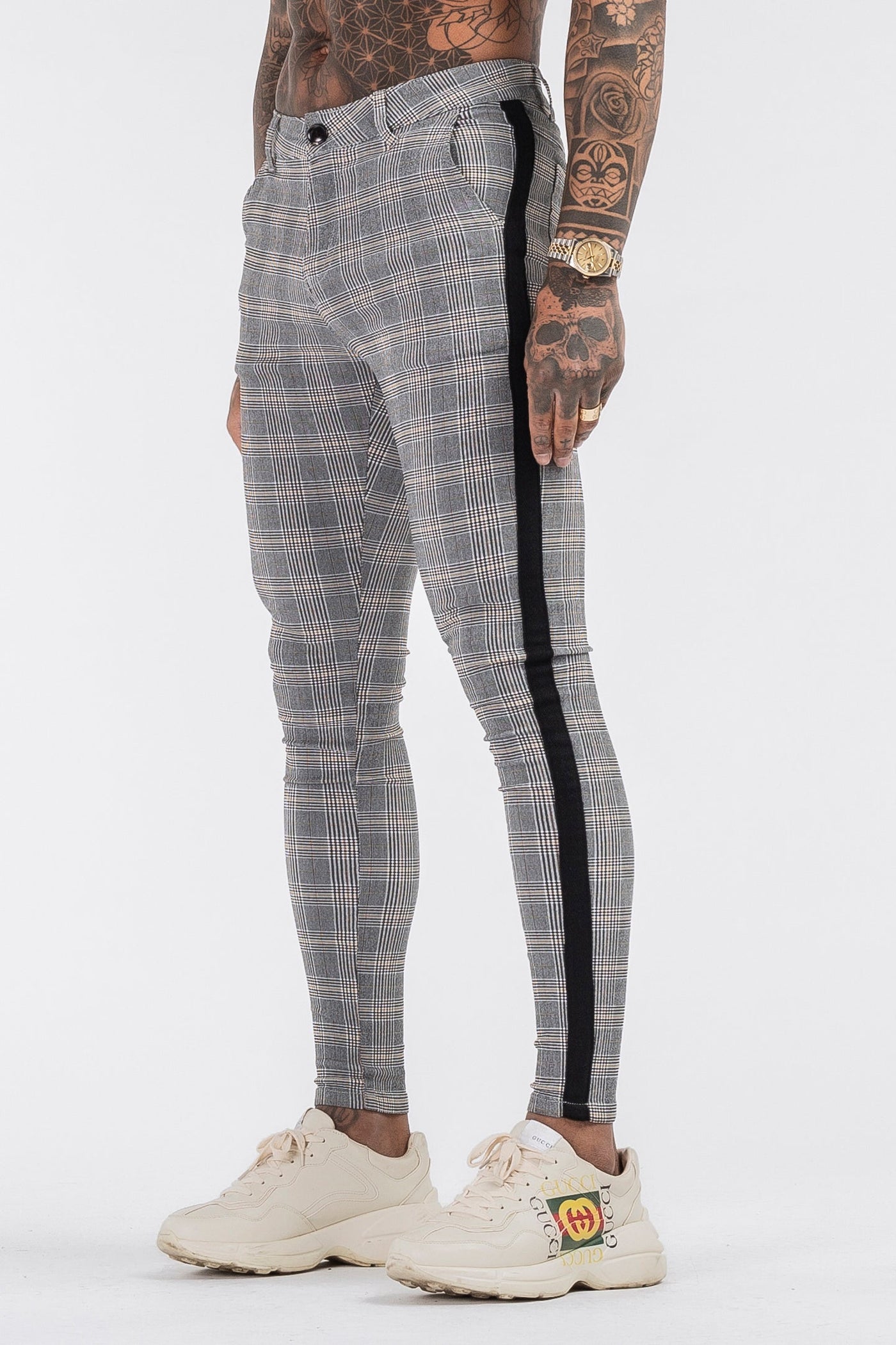 THE VIERA 2.0 TROUSERS - GREY/BLACK - ICON. AMSTERDAM