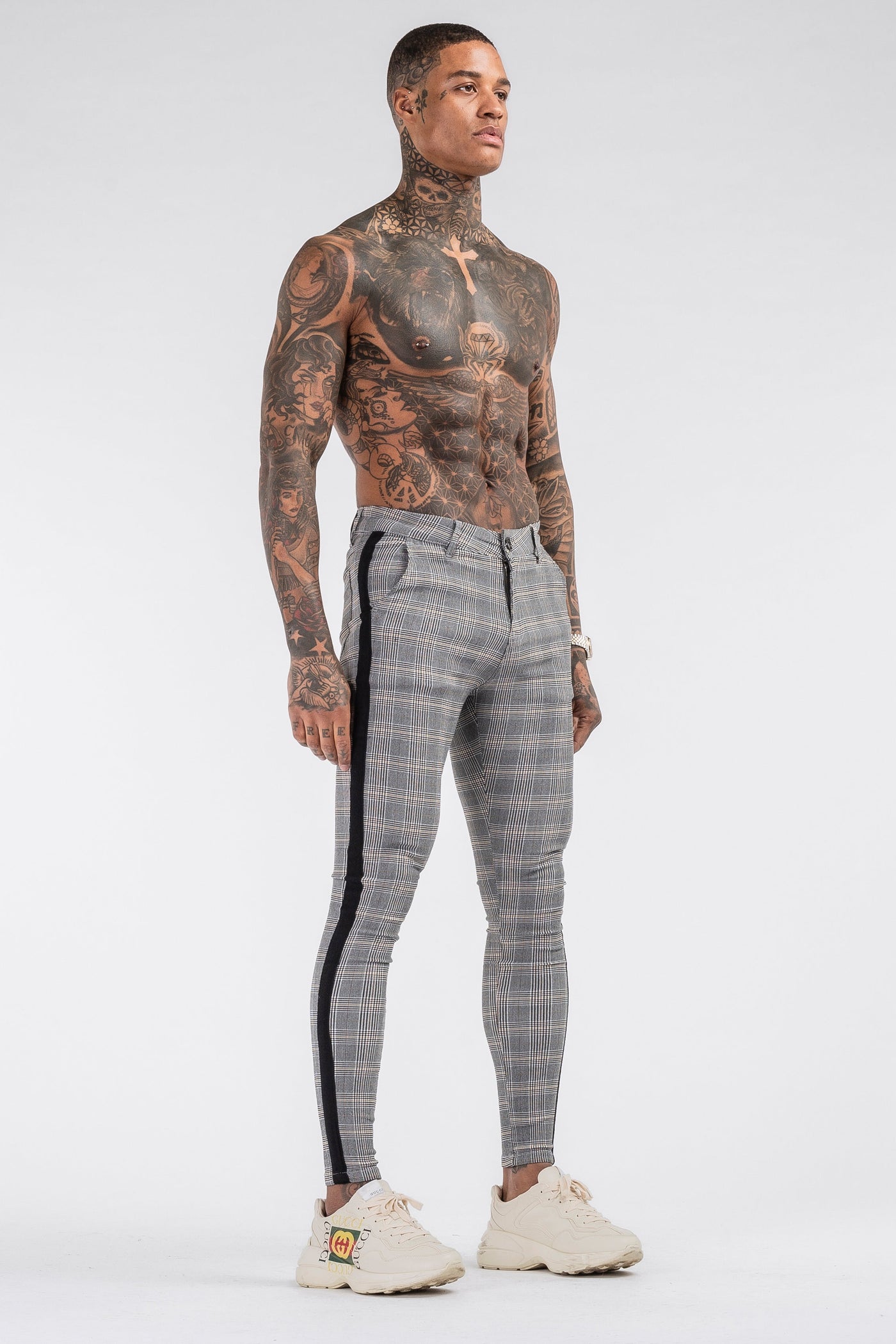 THE VIERA 2.0 TROUSERS - GREY/BLACK - ICON. AMSTERDAM