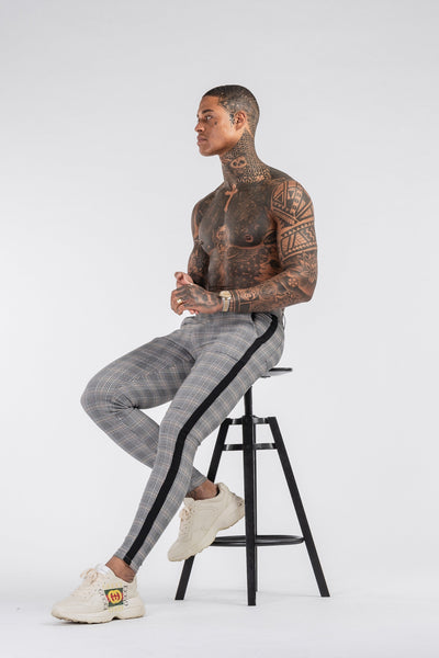 THE VIERA 2.0 TROUSERS - GREY/BLACK - ICON. AMSTERDAM