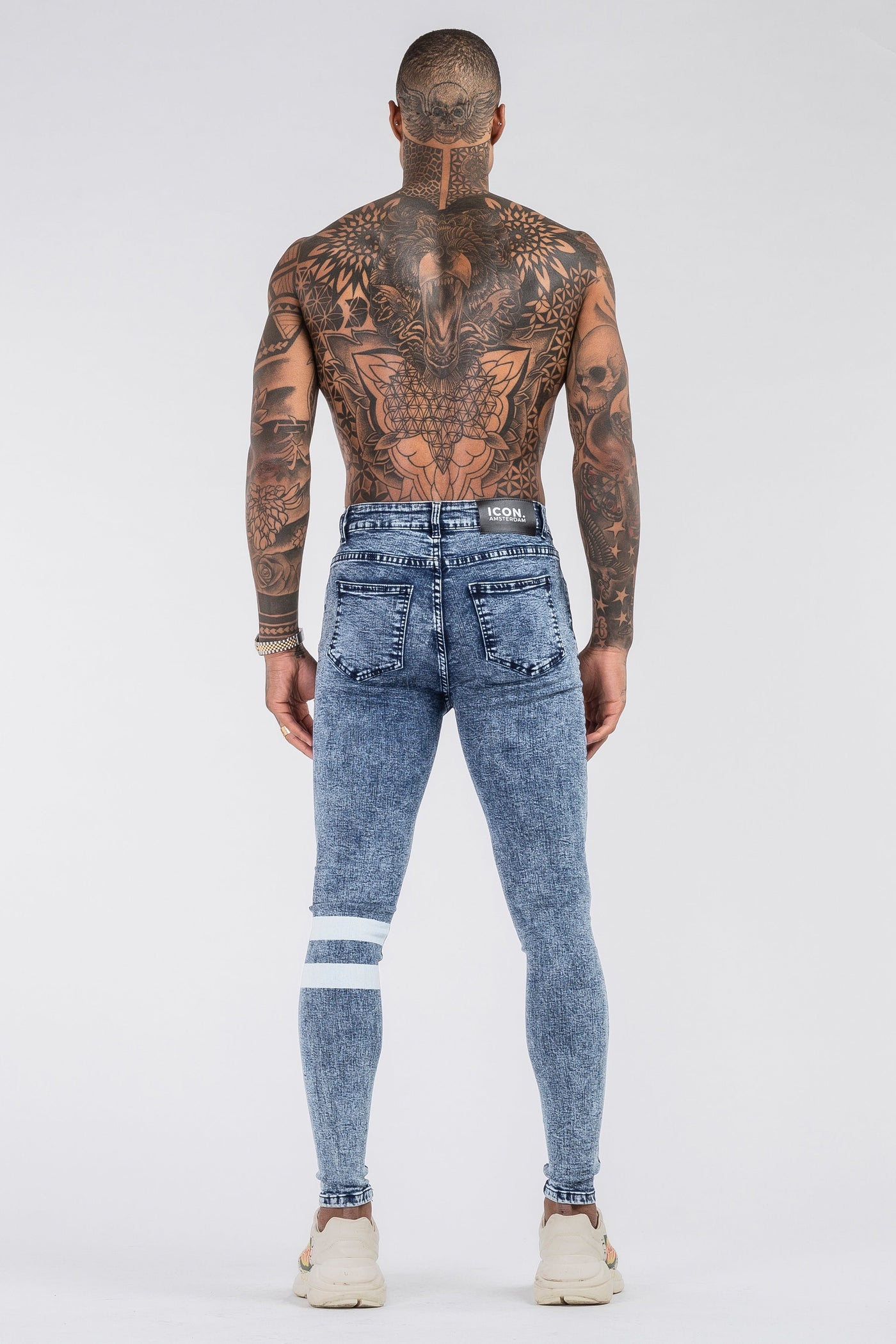 THE GLITCH JEANS - LIGHT BLUE - ICON. AMSTERDAM