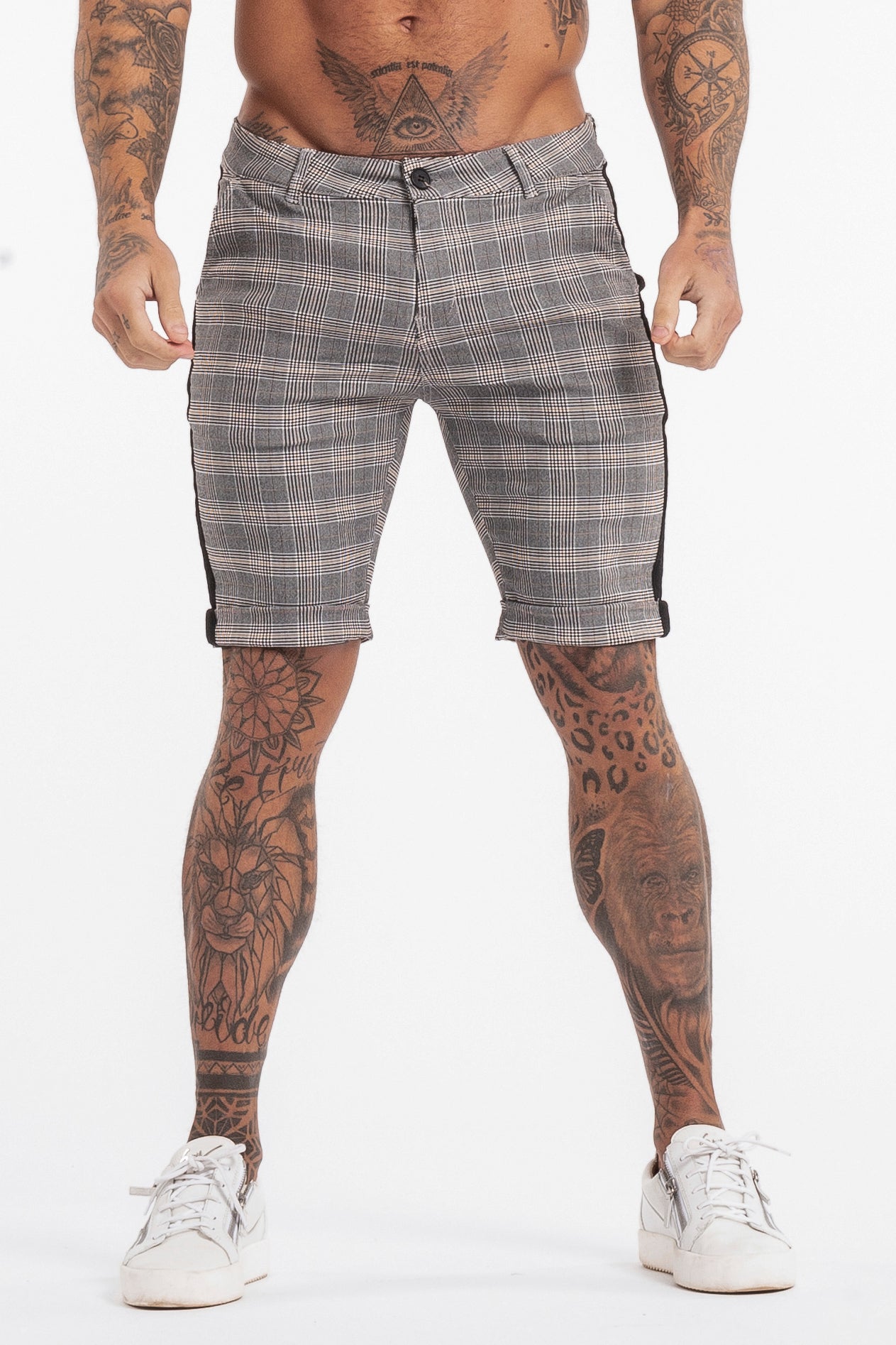 THE VIERA SHORTS - GREY/BLACK - ICON. AMSTERDAM