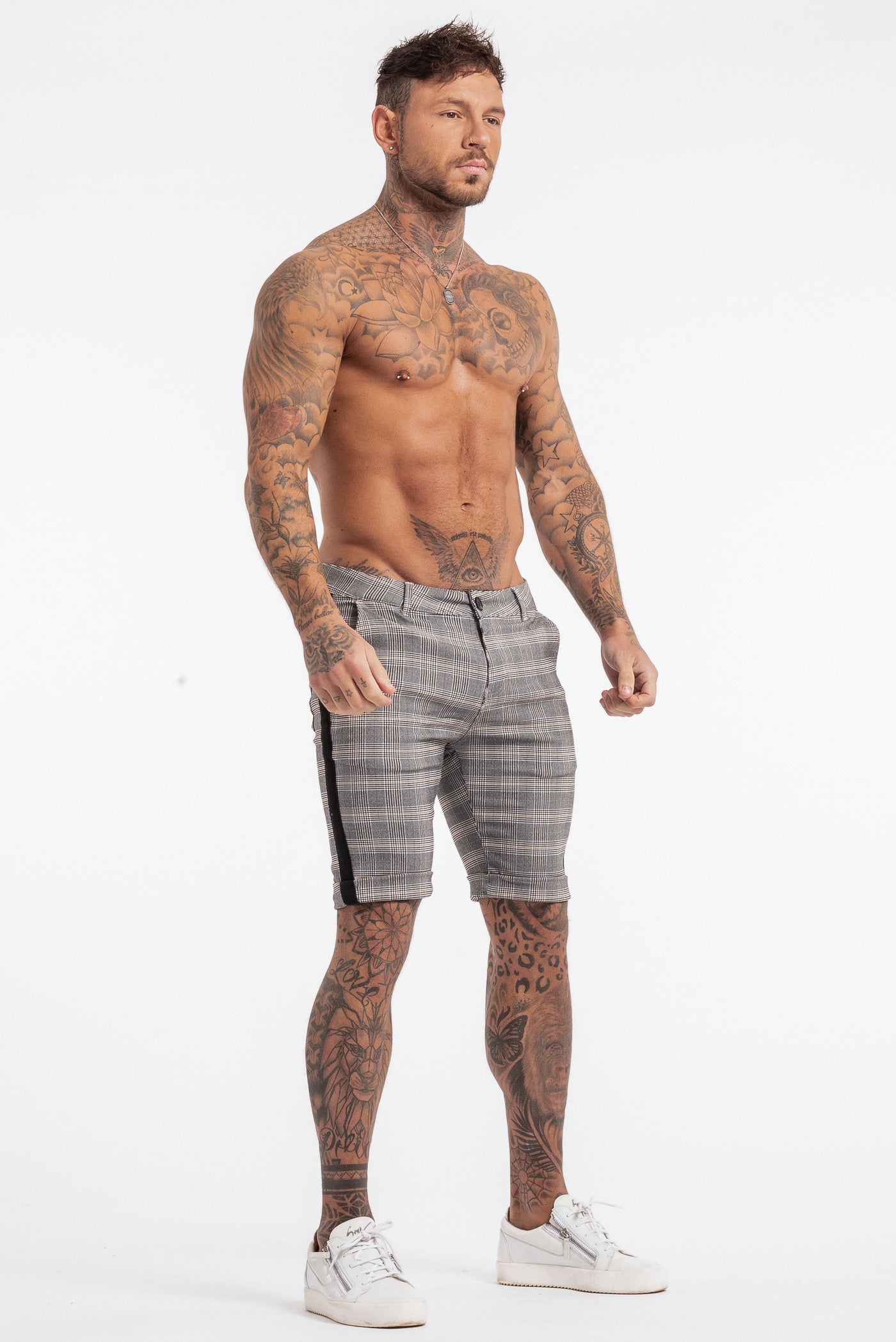 THE VIERA SHORTS - GREY/BLACK - ICON. AMSTERDAM