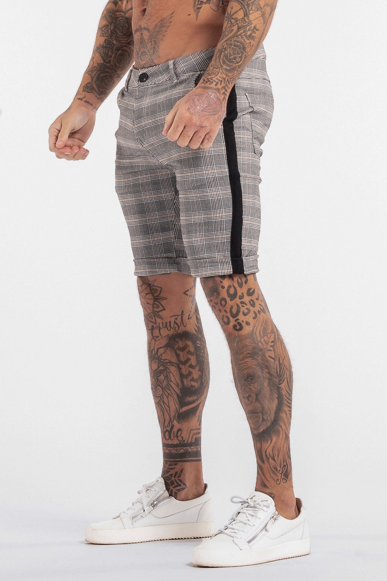 THE VIERA SHORTS - GREY/BLACK - ICON. AMSTERDAM